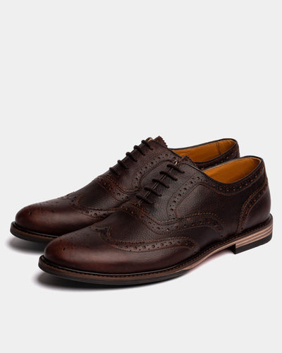 SHIREBURN // CHESTNUT GRAINED-Men's Shoes | LANX Proper Men's Shoes