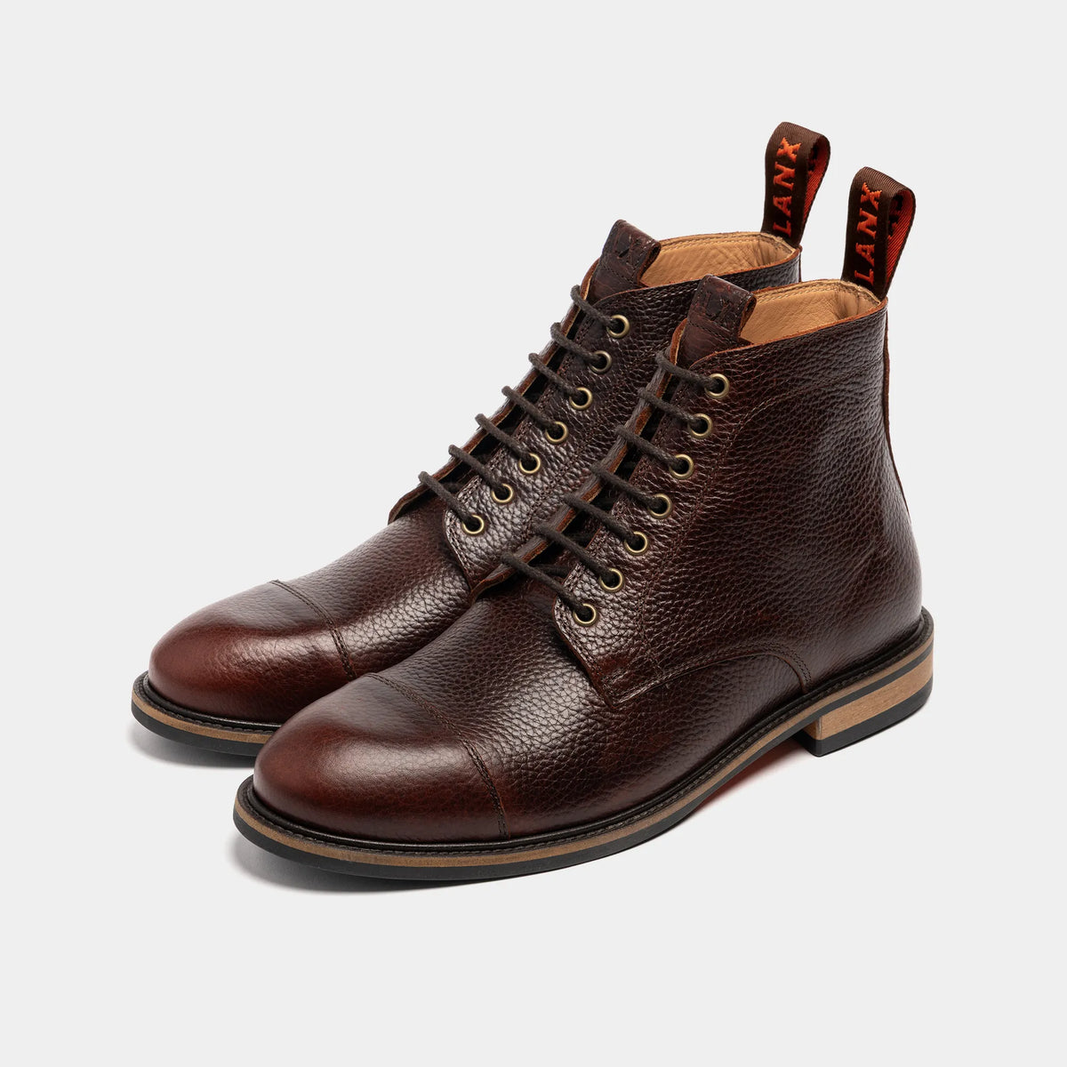 TASKER // COGNAC GRAINED-Men's Boots