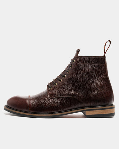 TASKER // COGNAC GRAINED-Men's Boots