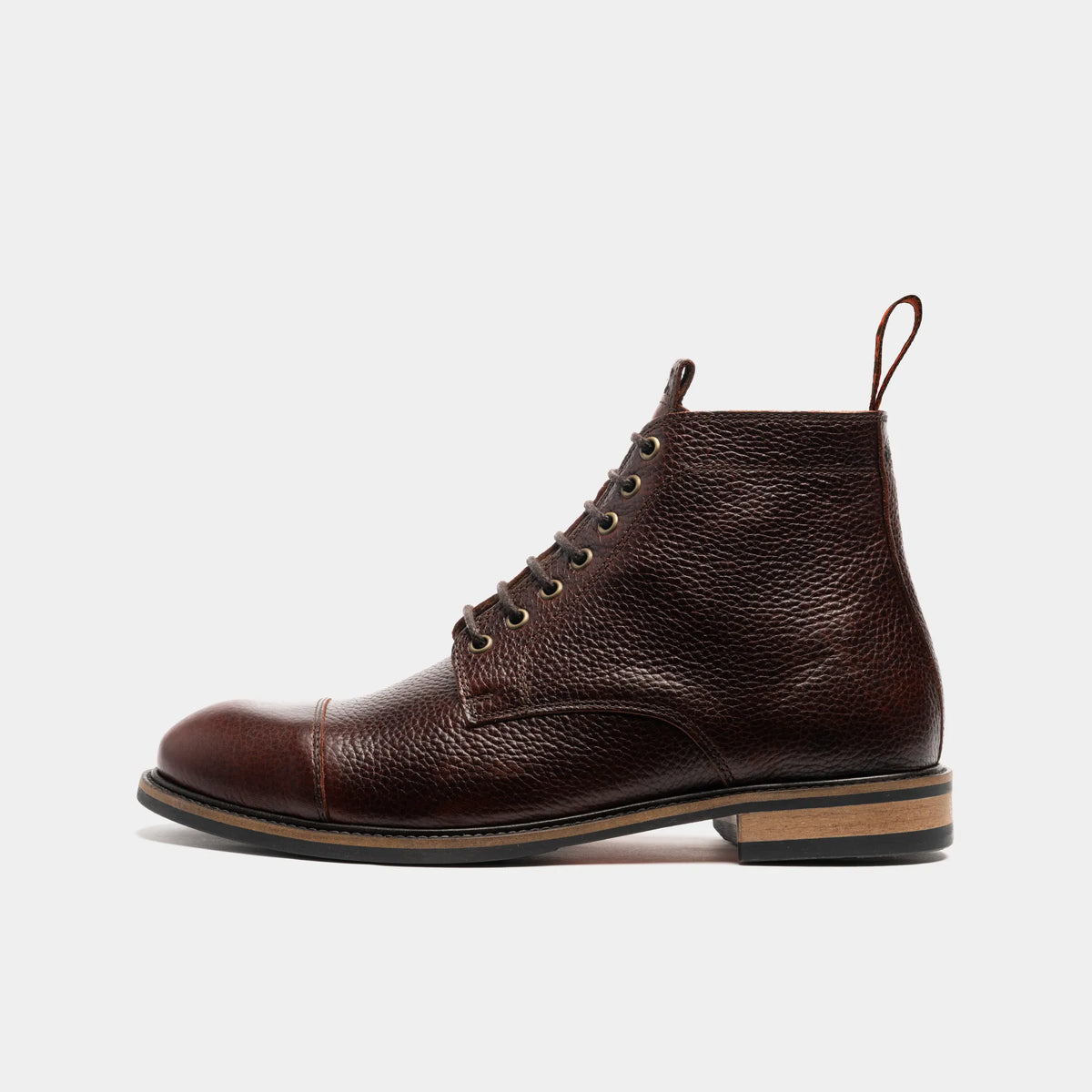 TASKER // COGNAC GRAINED-Men's Boots