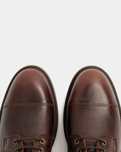 TASKER // COGNAC GRAINED-Men's Boots
