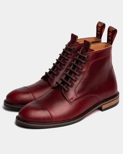 TASKER // VIRGINIA BURGUNDY-Men's Boots | LANX Proper Men's Shoes