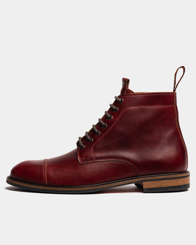 TASKER // VIRGINIA BURGUNDY-Men's Boots | LANX Proper Men's Shoes