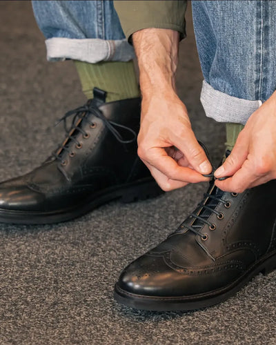 BAYLEY // BLACK-Men's Boots | LANX Proper Men's Shoes