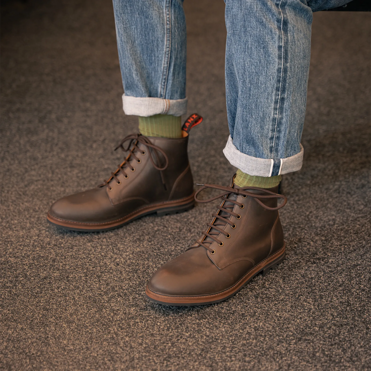 SETTLE // BROWN DISTRESSED-Men's Boots