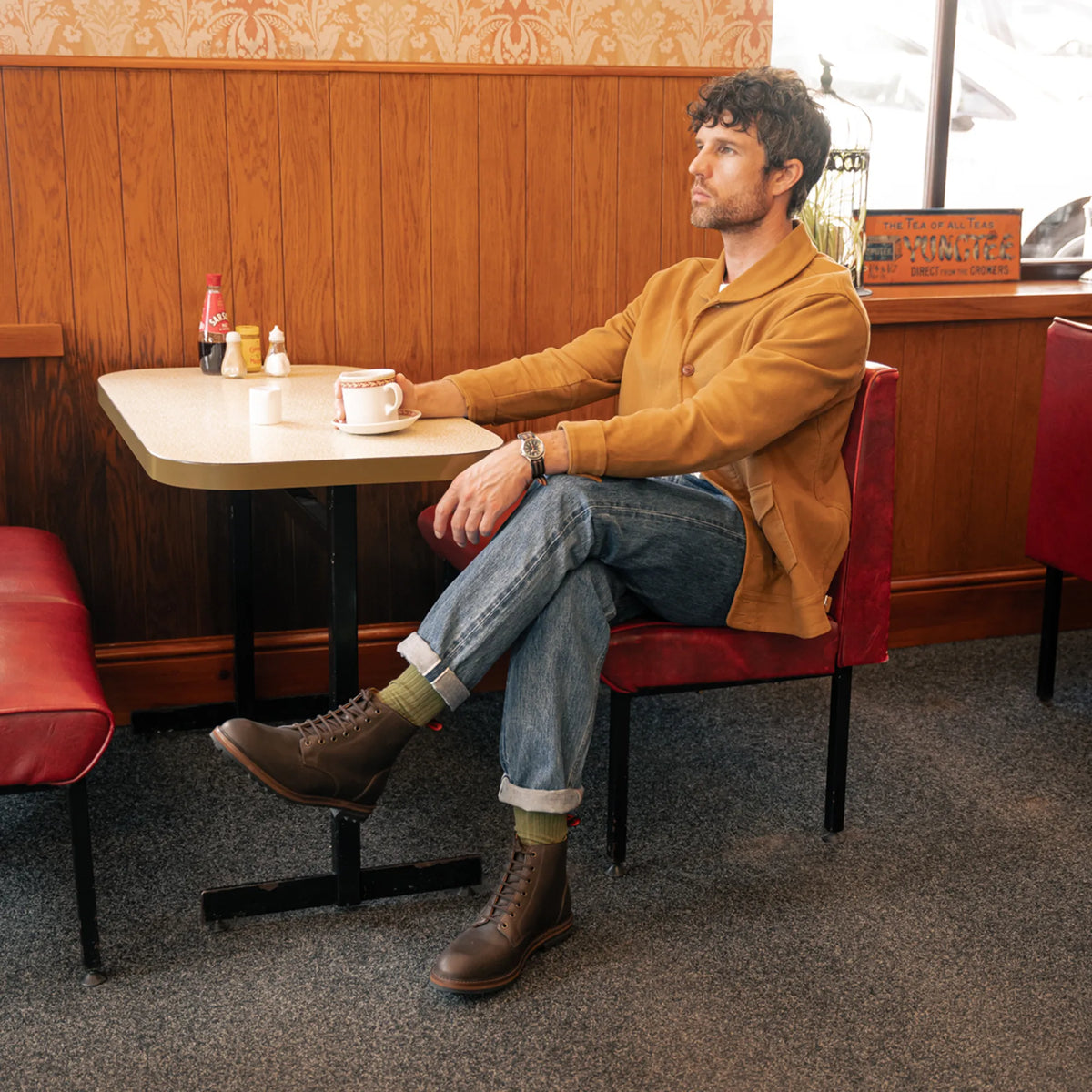SETTLE // BROWN DISTRESSED-Men's Boots