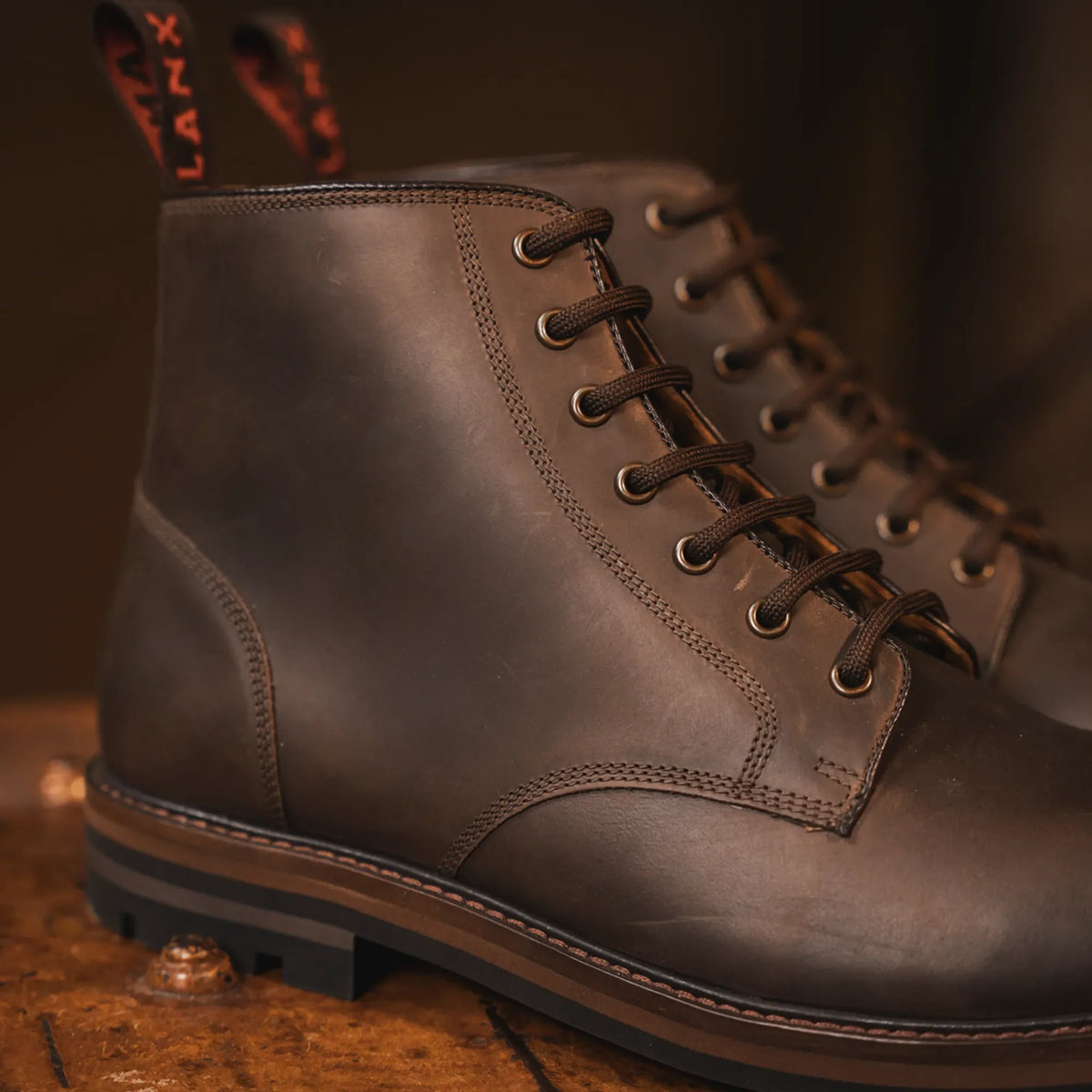SETTLE // BROWN DISTRESSED-Men's Boots