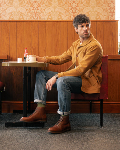 SETTLE // CARAMEL GRAINED-Men's Boots | LANX Proper Men's Shoes