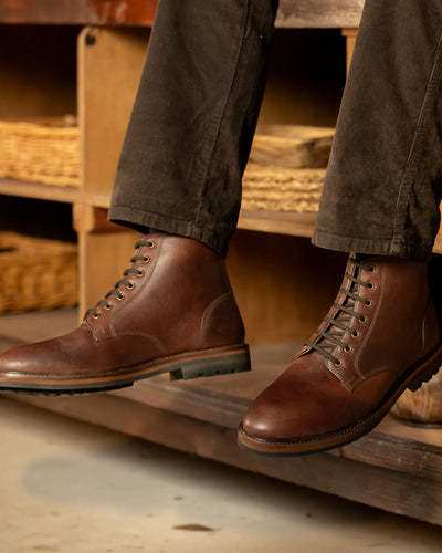 SETTLE // CHESTNUT GRAINED-Men's Boots