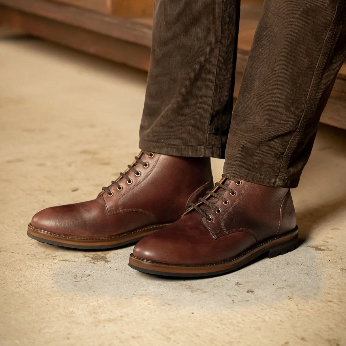 SETTLE // CHESTNUT GRAINED-Men's Boots