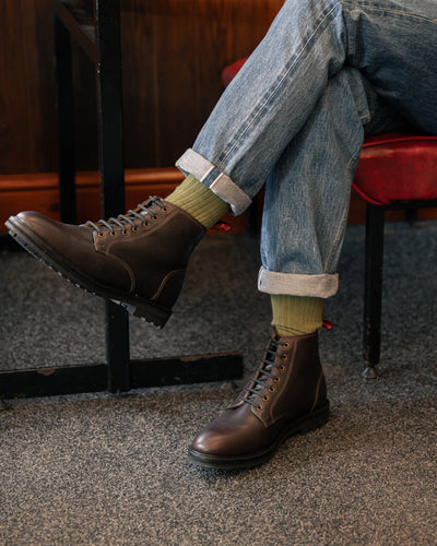 SETTLE // RAISIN GRAINED-Men's Boots | LANX Proper Men's Shoes