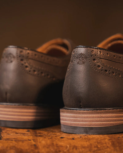 SHIREBURN // BROWN DISTRESSED-Men's Shoes | LANX Proper Men's Shoes
