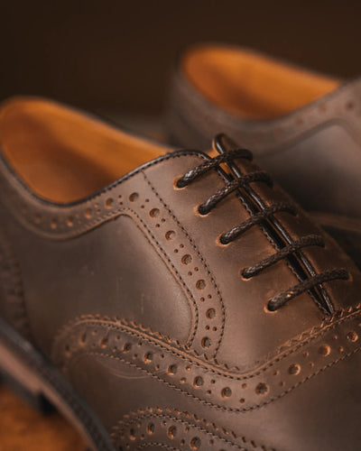 SHIREBURN // BROWN DISTRESSED-Men's Shoes | LANX Proper Men's Shoes