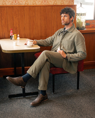 SHIREBURN // BROWN DISTRESSED-Men's Shoes | LANX Proper Men's Shoes
