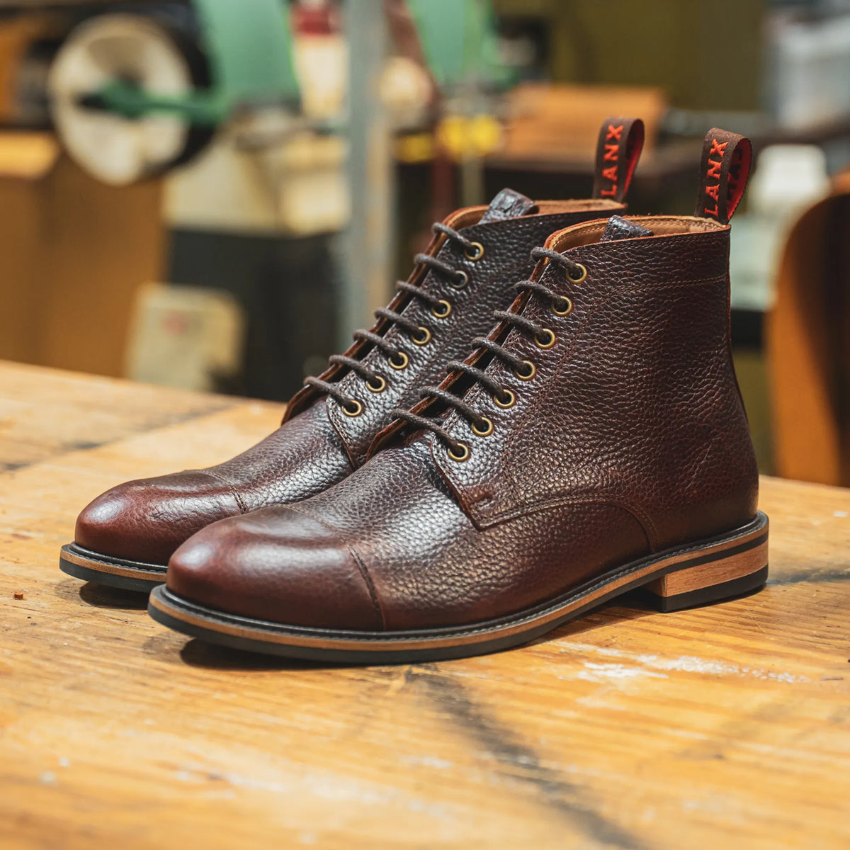 TASKER // COGNAC GRAINED-Men's Boots