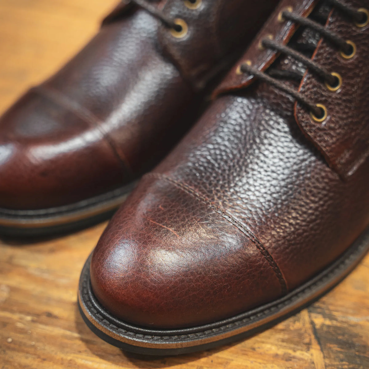 TASKER // COGNAC GRAINED-Men's Boots