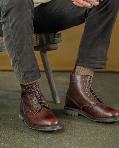 TIMPERLEY // COGNAC GRAINED-Men's Boots