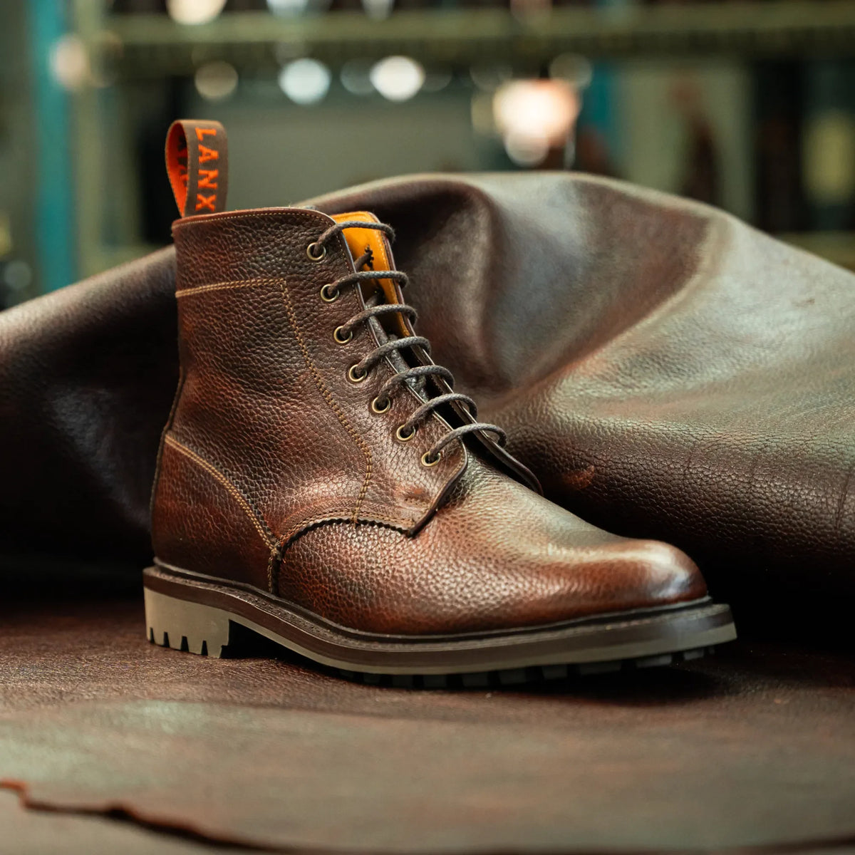 TIMPERLEY // COGNAC GRAINED-Men's Boots