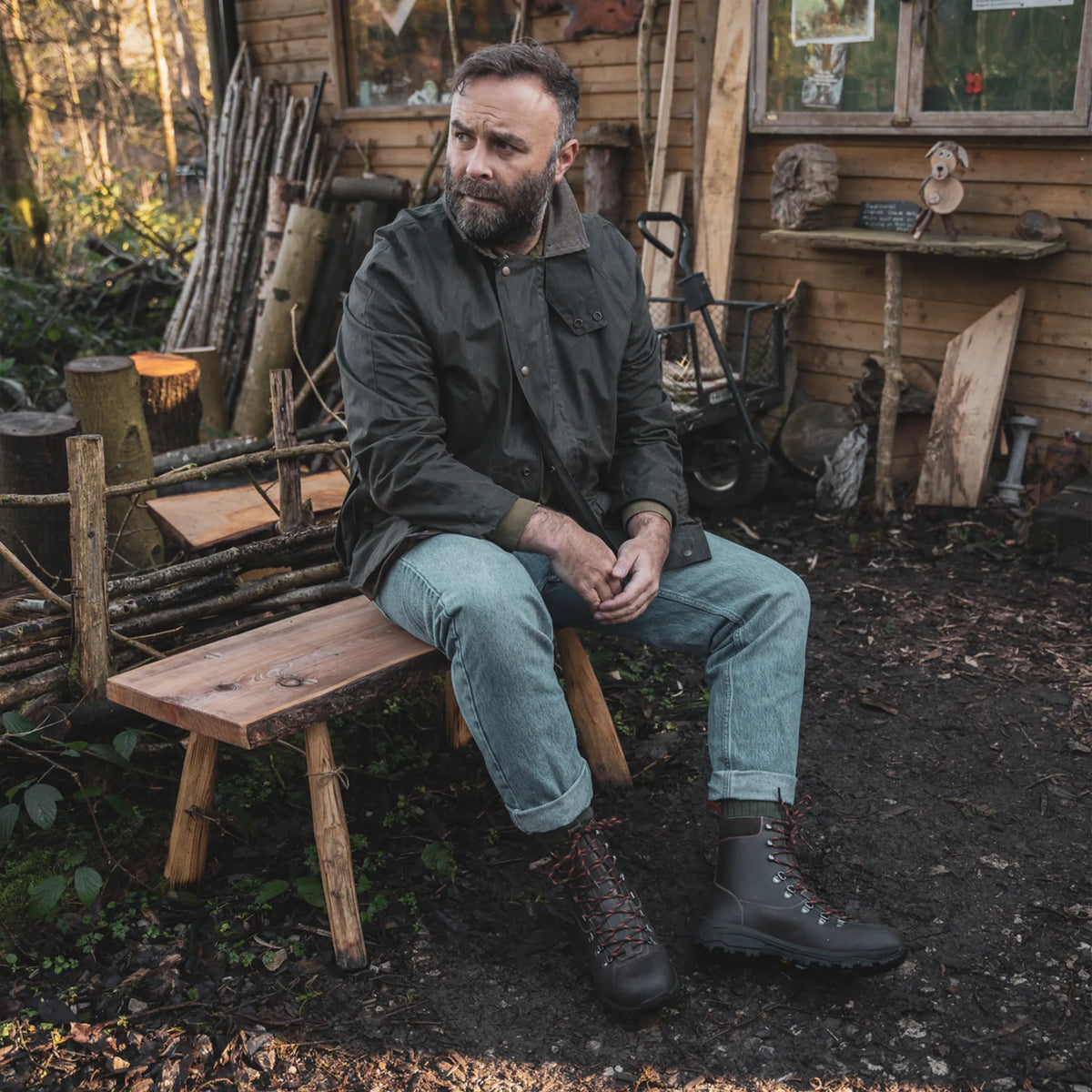 TWISTON // BROWN DISTRESSED-Men's Outdoor