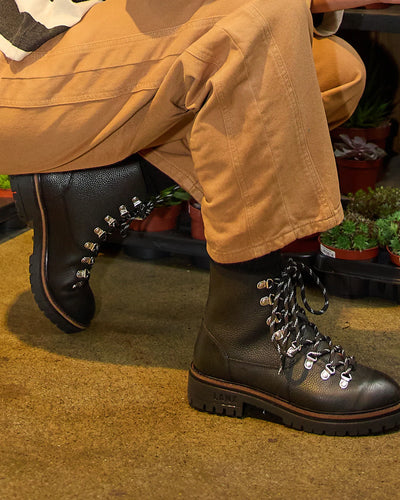 WHALLEY / BLACK GRAINED-Women’s Boots | LANX Proper Men's Shoes