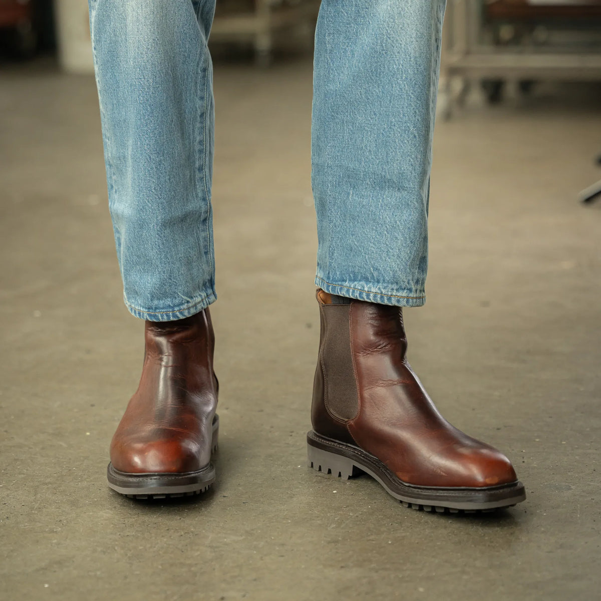 WISWELL // CARAMEL-Men's Chelsea