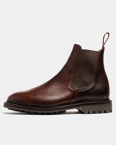 WISWELL // COGNAC GRAINED-Men's Chelsea